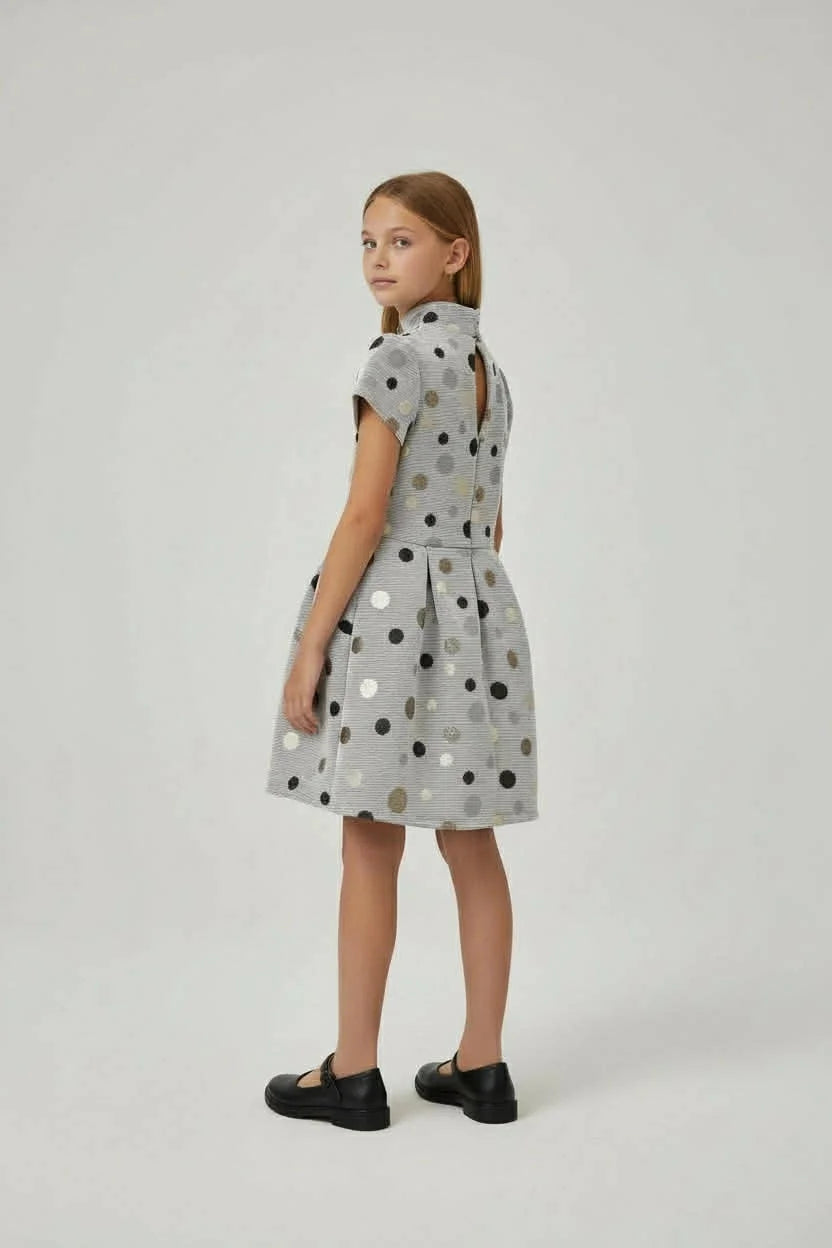 “Chef” Dress with Pique Stripes