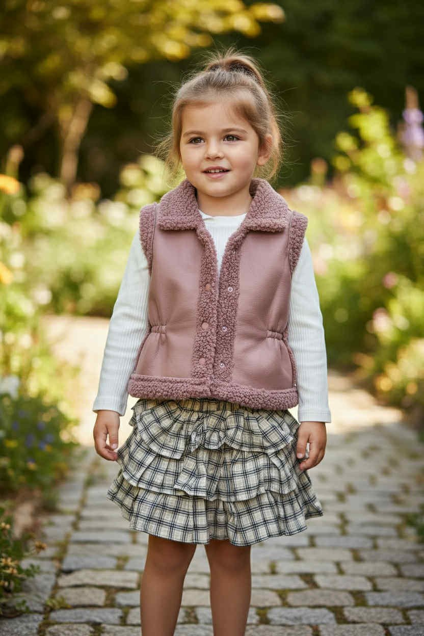 Σετ 3 τεμαχίων Princess με Γιλέκο, Μπλούζα ,Φούστα – Cozy Chic