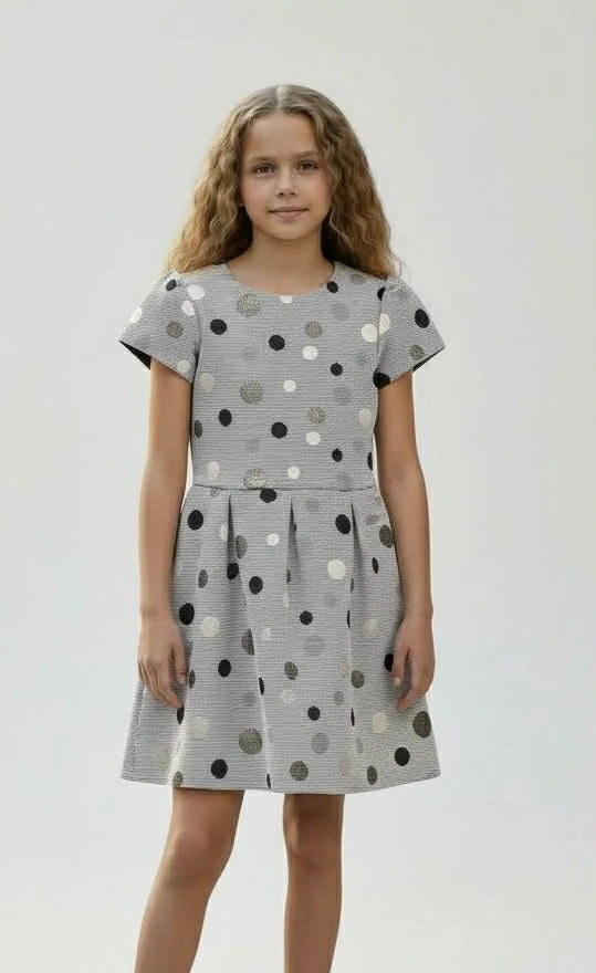 “Chef” Dress with Pique Stripes