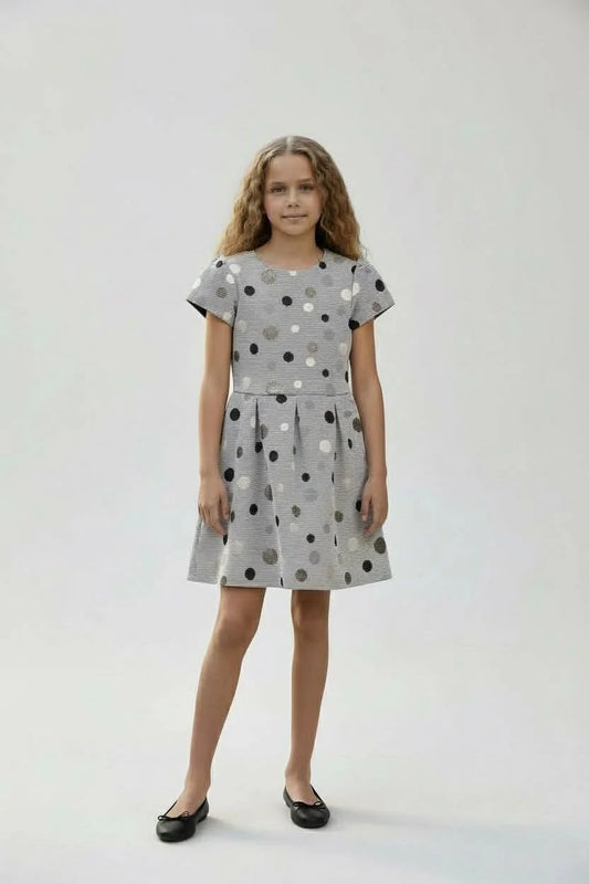 “Chef” Dress with Pique Stripes