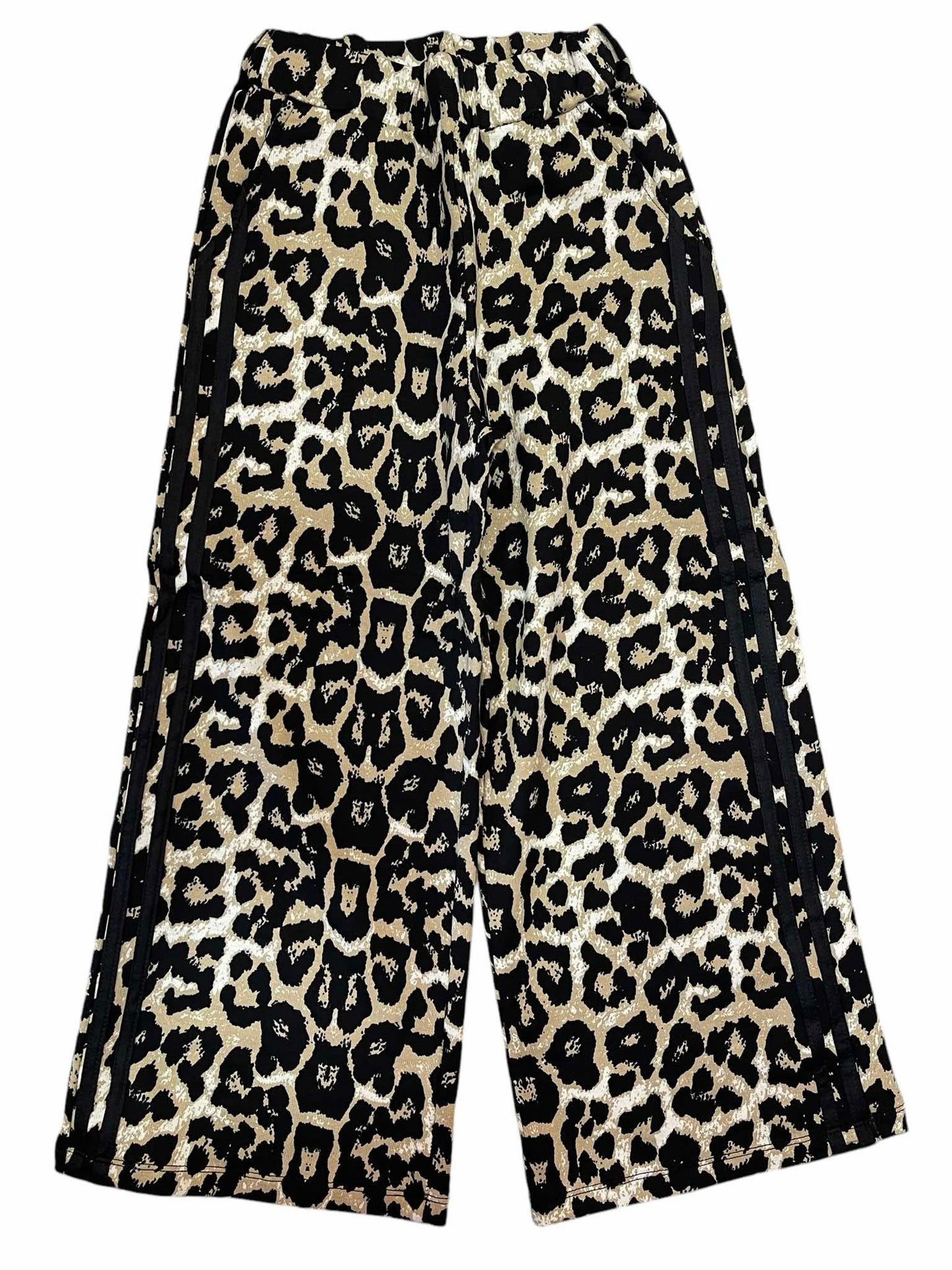 Liitle Star Leopard φόρμα Με δαντελένιο αξεσουάρ λουλούδι.