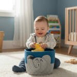 Handmade elephant basket infant child 20x20 cm – wbkidsgifts