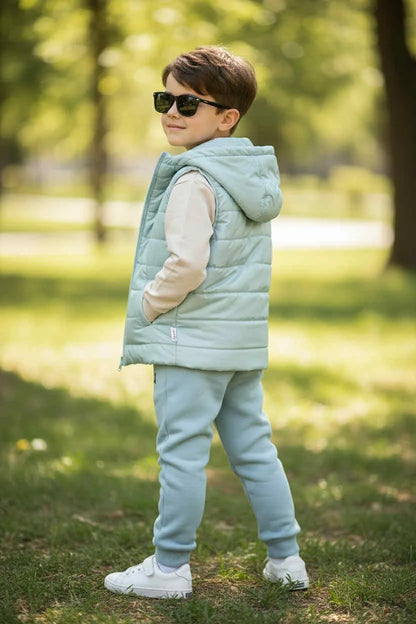Three-Piece Set with Waterproof Vest – Boy