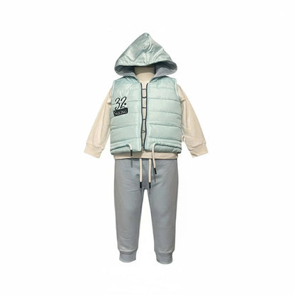 Three-Piece Set with Waterproof Vest – Boy