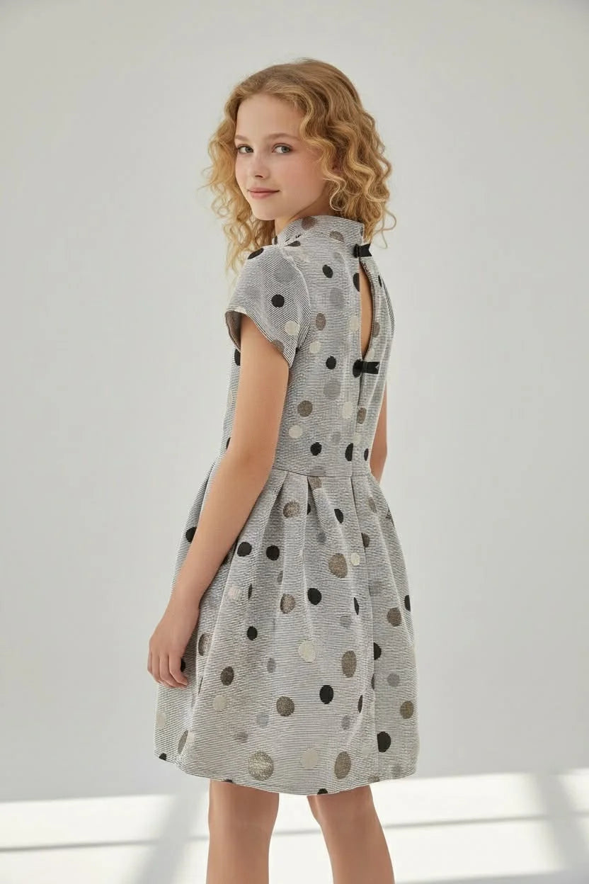 “Chef” Dress with Pique Stripes