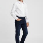 WB Boys' Dark Blue Classic Linen Pants
